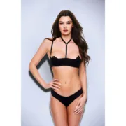 Conjunto de Lingerie Baci Lingerie Quarter Preto S/M 2 Peças Cuequinhas e tangas - nacloset 2