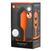 Plug Anal B-Vibe 3 Laranja Consoladores - nacloset