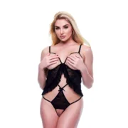 Body Baci Lingerie Peek-a-boo Preto M/L Babydolls e bodies - nacloset