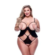 Body Baci Lingerie Peek-a-boo Preto Babydolls e bodies - nacloset