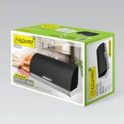 Cesta do Pão Feel Maestro MR-1676-BLACK Preto Aço inoxidável (1 Unidade) Caixas de cozinha e caixas de pão - nacloset 2