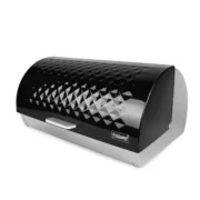 Cesta do Pão Feel Maestro MR-1676-BLACK Preto Aço inoxidável (1 Unidade) Caixas de cozinha e caixas de pão - nacloset