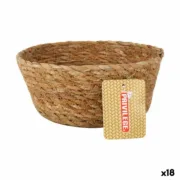 Cesta Multiusos Privilege Castanho 17 x 17 x 7 cm vime Redonda (18 Unidades) A Preço de Revenda - nacloset