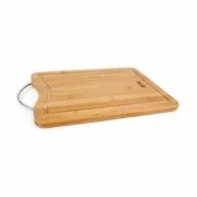 Tábua de corte Quttin Castanho Prateado Metal Bambu 27 x 20 x 1,5 cm (12 Unidades) A Preço de Revenda - nacloset 2