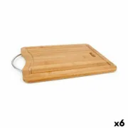 Tábua de corte Quttin Castanho Prateado Bambu 39,5 x 30 x 1,5 cm (6 Unidades) A Preço de Revenda - nacloset