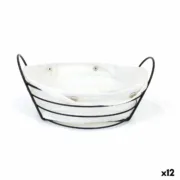 Cesta do Pão My Bar Branco Metal 26 x 23,5 x 11,2 cm (12 Unidades) A Preço de Revenda - nacloset