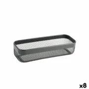 Cesta Multiusos Confortime Preto Metal 30,5 x 11,5 x 7 cm (8 Unidades) A Preço de Revenda - nacloset