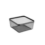 Cesta Multiusos Confortime Preto Metal 30,5 x 30,5 x 15,2 cm (6 Unidades) A Preço de Revenda - nacloset 2