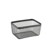 Cesta Multiusos Confortime Preto Metal 30,5 x 23 x 15,2 cm (8 Unidades) A Preço de Revenda - nacloset 2