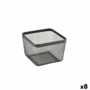 Cesta Multiusos Confortime Preto Metal 24,5 x 24,5 x 17 cm (8 Unidades) A Preço de Revenda - nacloset