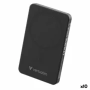 Power Bank Verbatim Preto 5000 mAh (10 Unidades) A Preço de Revenda - nacloset