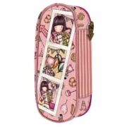 Bolsa Escolar Gorjuss Carousel Salmão (10 x 23 x 6 cm) Estojos - nacloset 2