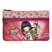 Bolsa Escolar Gorjuss Carousel Salmão (23.4 x 15.5 x 1.5 cm) Estojos - nacloset