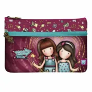 Bolsa Escolar Gorjuss Fireworks Grená (23.4 x 15.5 x 1.5 cm) Estojos - nacloset