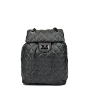 Mochila Casual Anna Luchini SS22-AL-2165-NERO Preto 22 x 32 x 11 cm Acessórios de Moda - nacloset