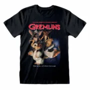 Camisola de Manga Curta Gremlins Homeage Style Preto Unissexo Moda | Acessórios - nacloset 2