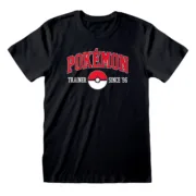 Camisola de Manga Curta Pokémon Since 96 Preto Unissexo Moda | Acessórios - nacloset