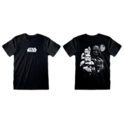 Camisola de Manga Curta Star Wars Collage Preto Unissexo Moda | Acessórios - nacloset
