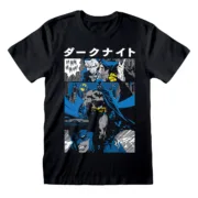 Camisola de Manga Curta Batman Manga Cover Preto Unissexo Moda | Acessórios - nacloset