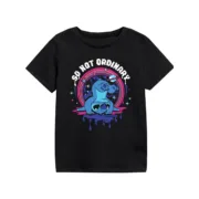Camisola de Manga Curta Infantil Stitch So Not Ordinary Preto Moda | Acessórios - nacloset