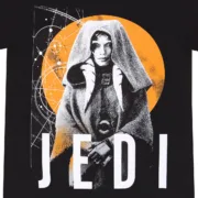 Camisola de Manga Curta Star Wars Jedi Preto Unissexo Moda | Acessórios - nacloset 2