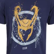 Camisola de Manga Curta Marvel Splatter Logo Azul Unissexo Moda | Acessórios - nacloset 2