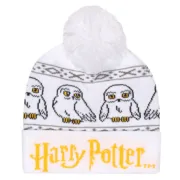 Chapéu Harry Potter Hedwig Snow Beanie Branco Acessórios de Moda - nacloset