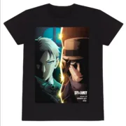 Camisola de Manga Curta Spy X Family Spitscreen Preto Unissexo Moda | Acessórios - nacloset