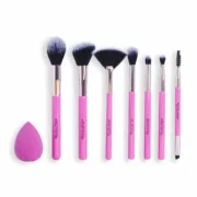 Conjunto de Pincéis de Maquilhagem Revolution Make Up The Brush Edit Cor de Rosa 8 Peças Acessórios e organizadores - nacloset 2