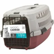 Caixa de Transporte Cinzento Castanho-avermelhado 58,4 x 38,7 x 33 cm Animais de Estimação - nacloset