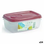Lancheira Retangular com Tampa Dem 39582 Retangular 14,5 x 10 x 6 cm (24 Unidades) (0,5 L) (14,5 x 10 x 6 cm) A Preço de Revenda - nacloset