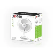 Ventilador de Mesa Haeger FA016007A 45 W Branco Ar condicionado e ventiladores - nacloset 2