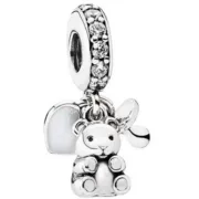Charme feminino Pandora BABY TEDDY BEAR Acessórios de Moda - nacloset