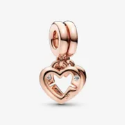 Charme feminino Pandora LINKED SISTER HEARTS Acessórios de Moda - nacloset 2