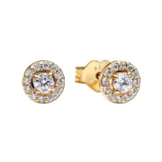 Brincos femininos Pandora 263019C01 Dourado Acessórios de Moda - nacloset