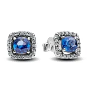 Brincos femininos Pandora 293551C01 Azul Prateado Acessórios de Moda - nacloset