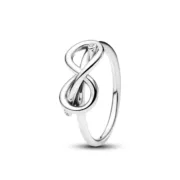 Anel feminino Pandora 193759C01-54 14 Prateado Acessórios de Moda - nacloset