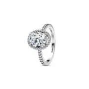 Anel feminino Pandora 193777C01-54 14 Prateado Acessórios de Moda - nacloset