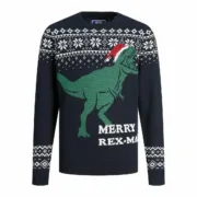 Jersey Unissexo Jack & Jones T REX Azul Marinho Camisolas - nacloset 2