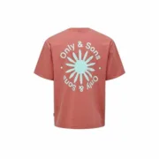 Camisola de Manga Curta Homem Only & Sons Onskasen Rlx Salmão Moda | Acessórios - nacloset 2