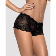 Culotte Obsessive Idilia Preto S/M Encaixe Cuequinhas e tangas - nacloset 2