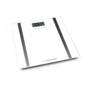 Balança digital para casa de banho Esperanza Samba Branco Vidro Baterias x 2 Balanças - nacloset