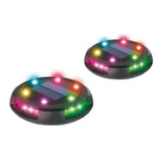 Lâmpada solar Activejet AJE-LARIX DP Preto RGB 11 x 14,5 x 11 cm (2 Unidades) A Preço de Revenda - nacloset 2