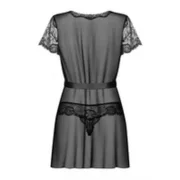 Bata Obsessive Alluria peignoir Preto L/XL Babydolls e bodies - nacloset 2