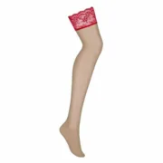 Meias Obsessive Lovica Vermelho S/M Lingerie e Roupa Interior - nacloset
