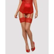 Meias Obsessive Lovica Vermelho S/M Lingerie e Roupa Interior - nacloset 2