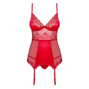 Body Corset Lovica Obsessive OB3360 Vermelho S/M Babydolls e bodies - nacloset