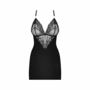 Babydoll Obsessive 828-CHE-1 L/XL L/XL Preto Babydolls e bodies - nacloset