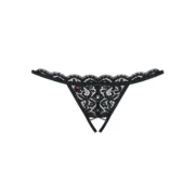 Tanga de Encaixe Preto Obsessive 831-THC-1 L/XL Cuequinhas e tangas - nacloset