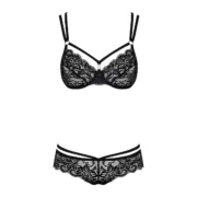 Conjunto de Lingerie Obsessive 860 Preto S/M Cuequinhas e tangas - nacloset 2